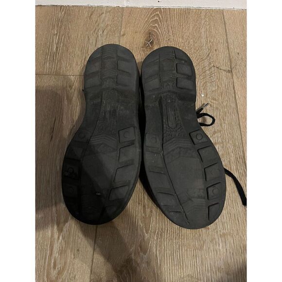 Vintage Dr Martens Men's Black Leather Combat Derby Shoes US 5 Doc Martins - Picture 7 of 8